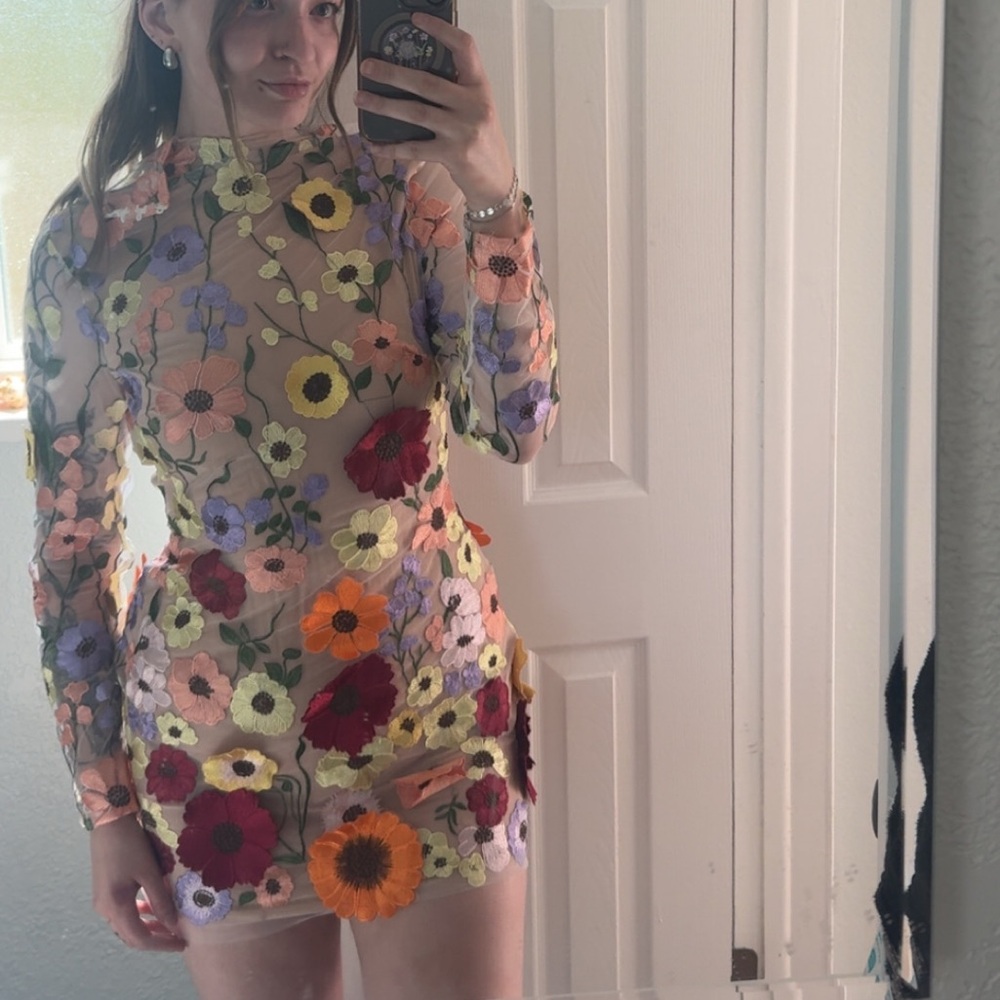 Vintage Floral Handmade Dress